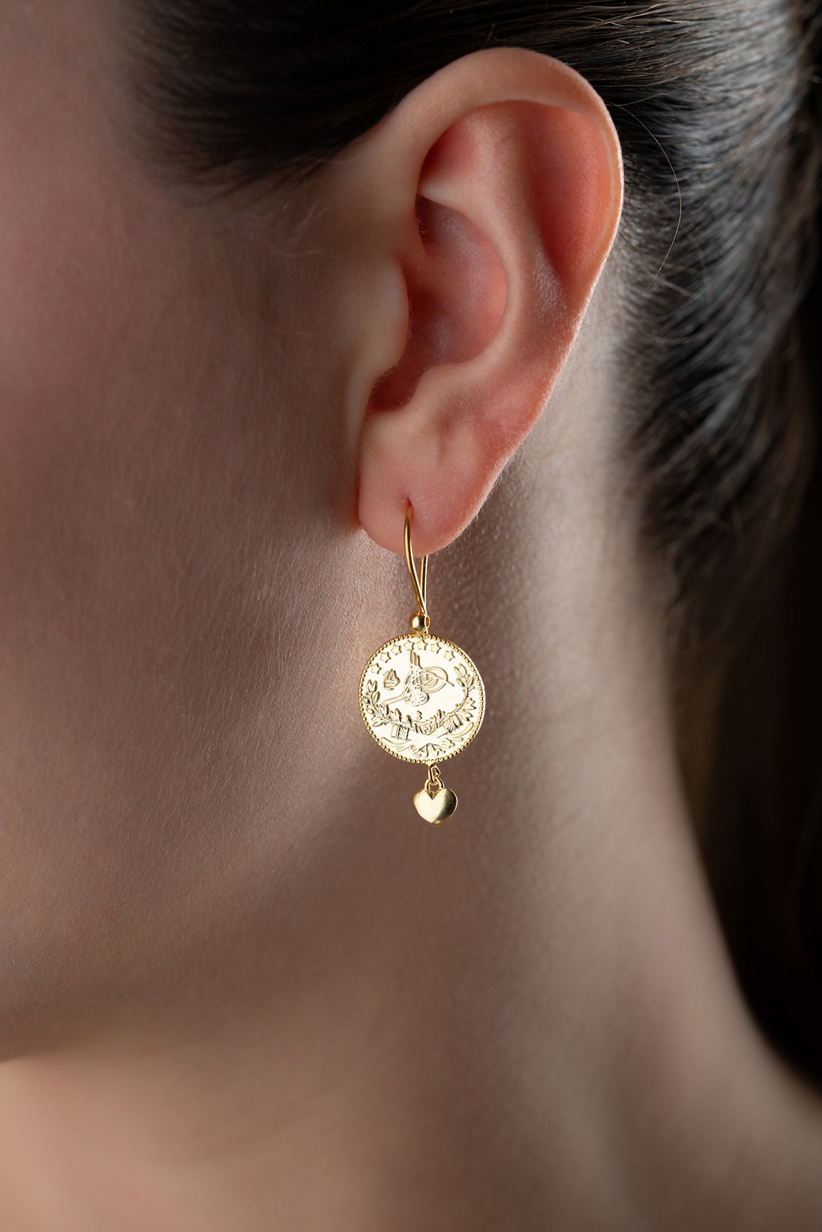 Sultane Küpe – 925 Ayar Gümüş – Osmanlı Motifli