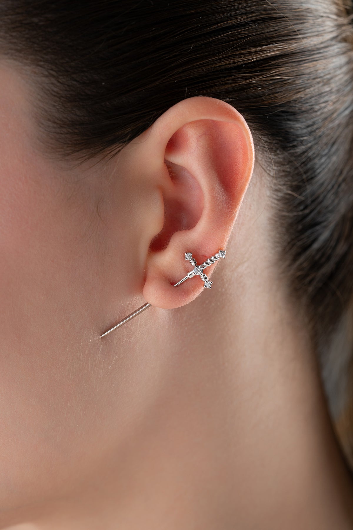 Boucles d'oreilles en argent en pierre de zircon