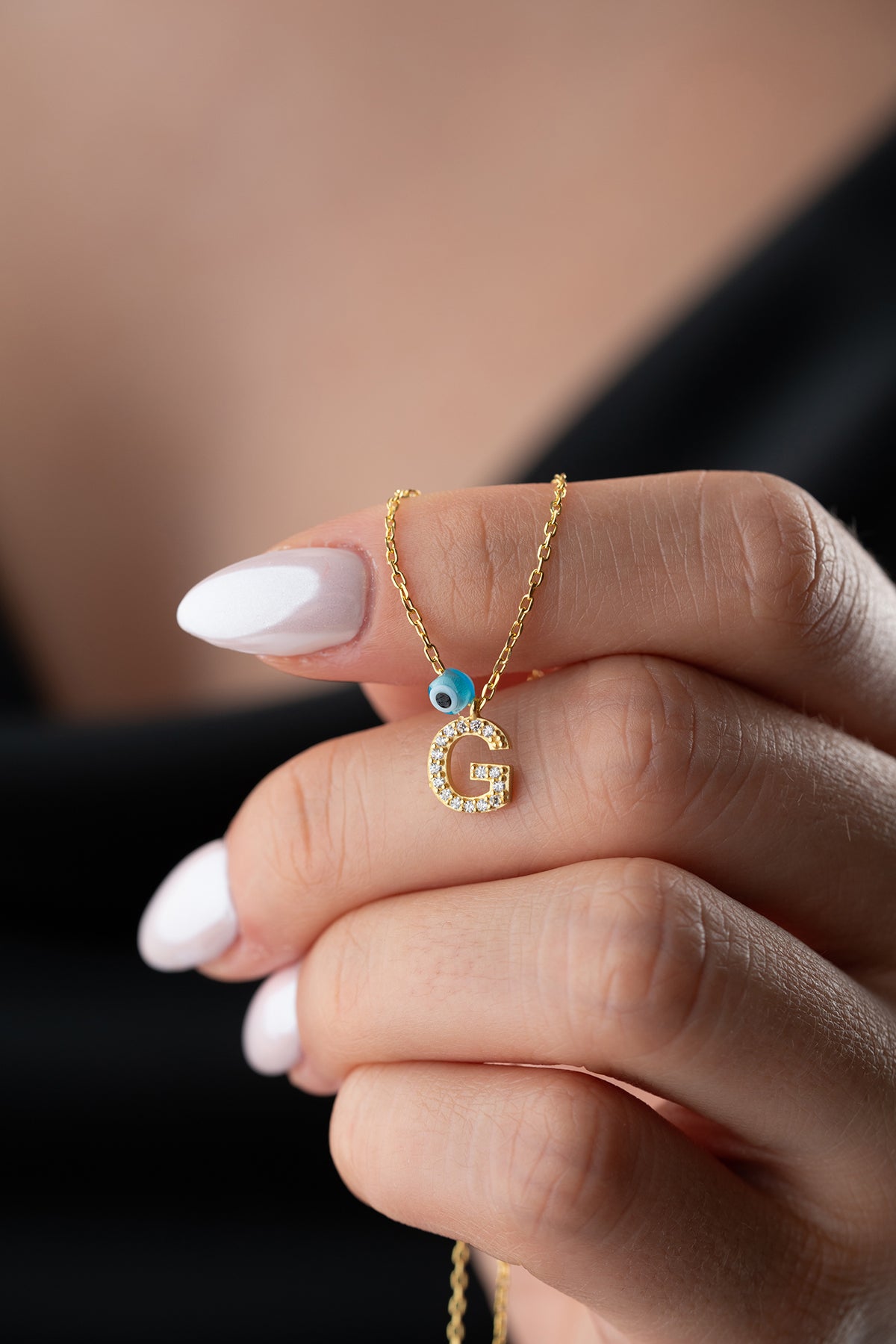 Collier de perle nazar de l'oeil maléfique