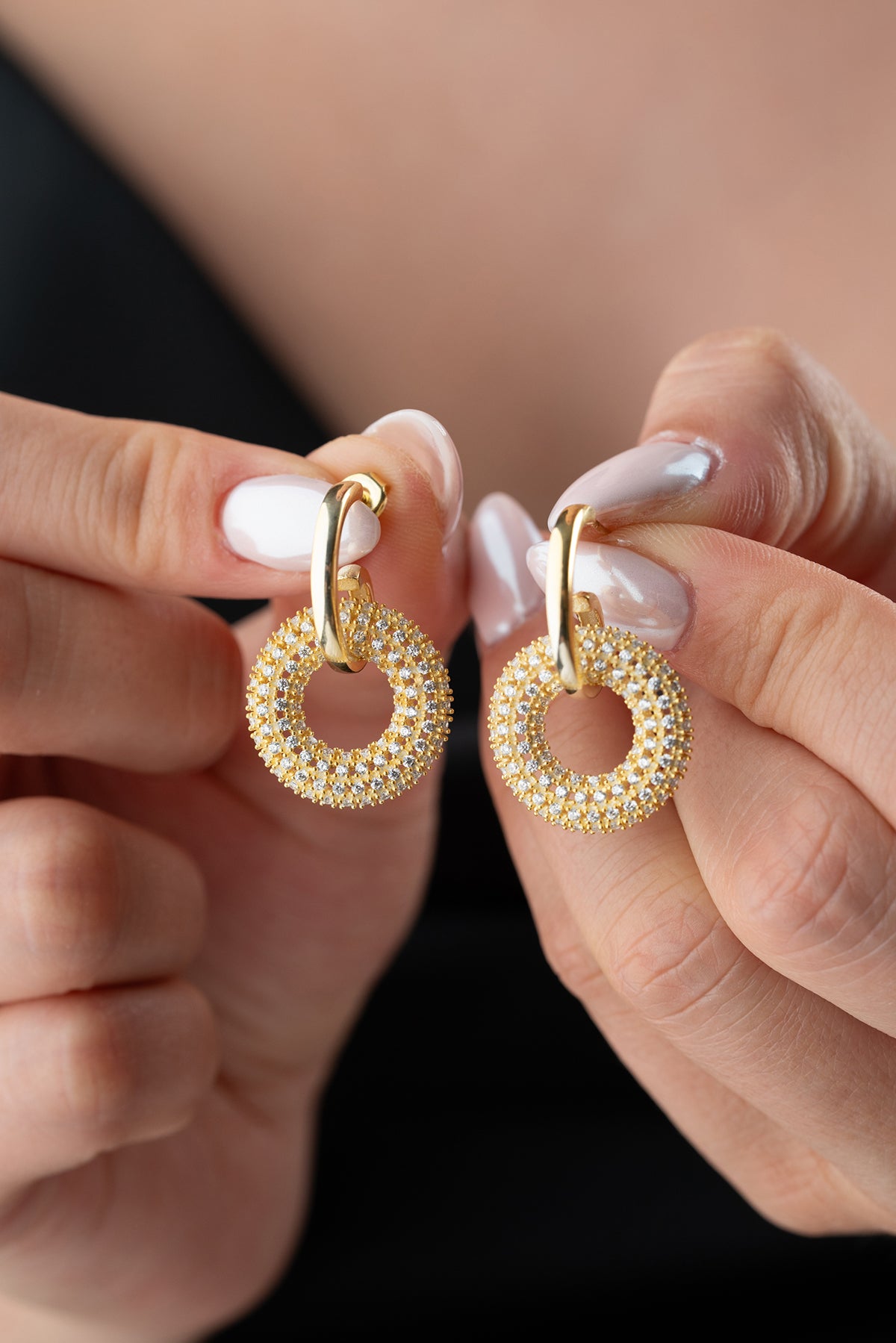 Boucles d'oreilles en Liva - 925 argent sterling