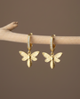 Queenbee gold -plated bee earrings