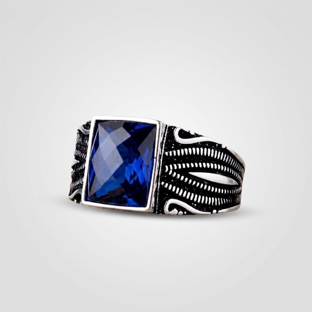 Bague Homme Onyx Crown | Argent 925