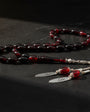 925 sterling silver design black red squeezing amber
