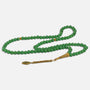 99-Bead Green Tasbih | 8 mm – 925 Sterling Silver
