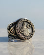 Ottoman Tughra Sword Design Silver Ring