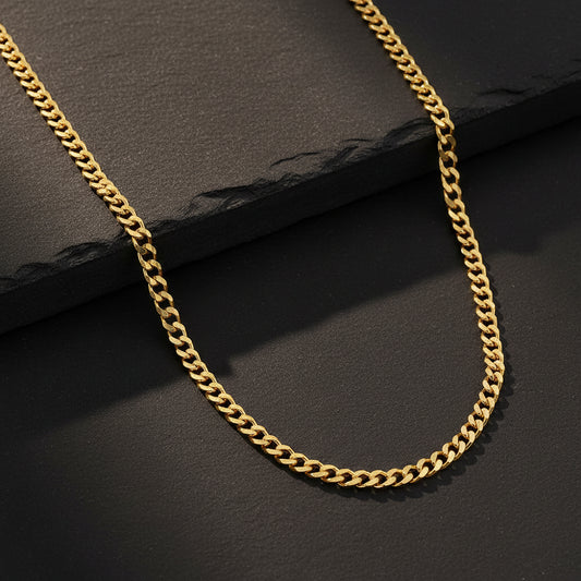 925 Ayar Gümüş 4 MM Gurmet Zincir Unisex Kolye