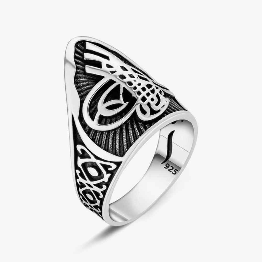 925 Sterling Silver Men's mind archer ring