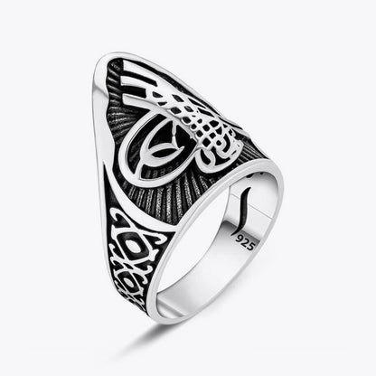 925 Ayar Gümüş Erkek Zihgir Okçu Yüzüğü