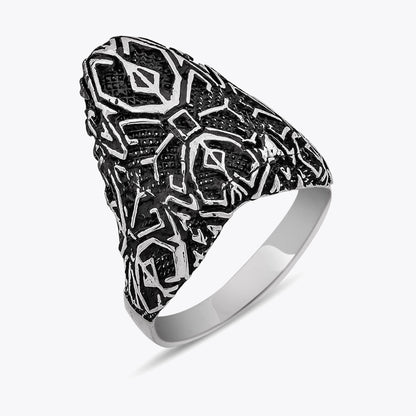 925 Ayar Gümüş Erkek Zihgir Okçu Yüzüğü