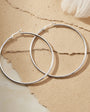 Large Hoop Earrings 55 mm 925 Sterling Silver