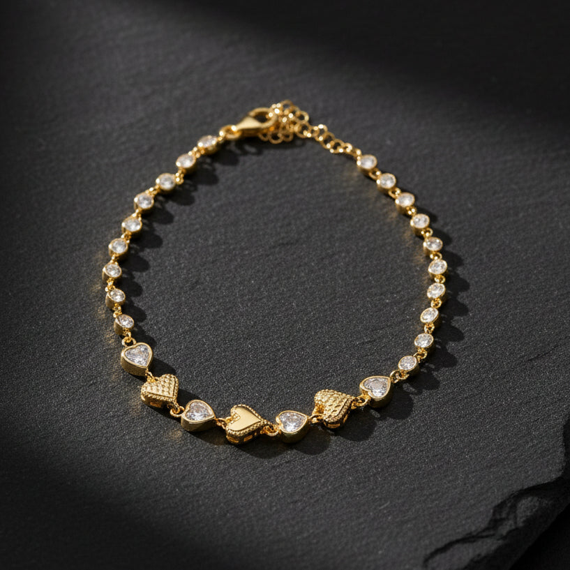 Love Armband mit Herzen