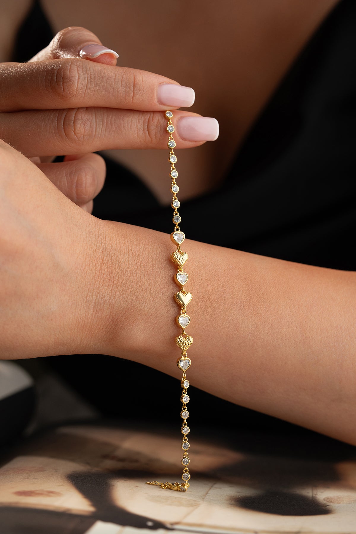 Love Armband mit Herzen