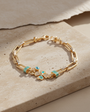 Clover Charm Bracelet with Nazar | 925 Sterling Silver
