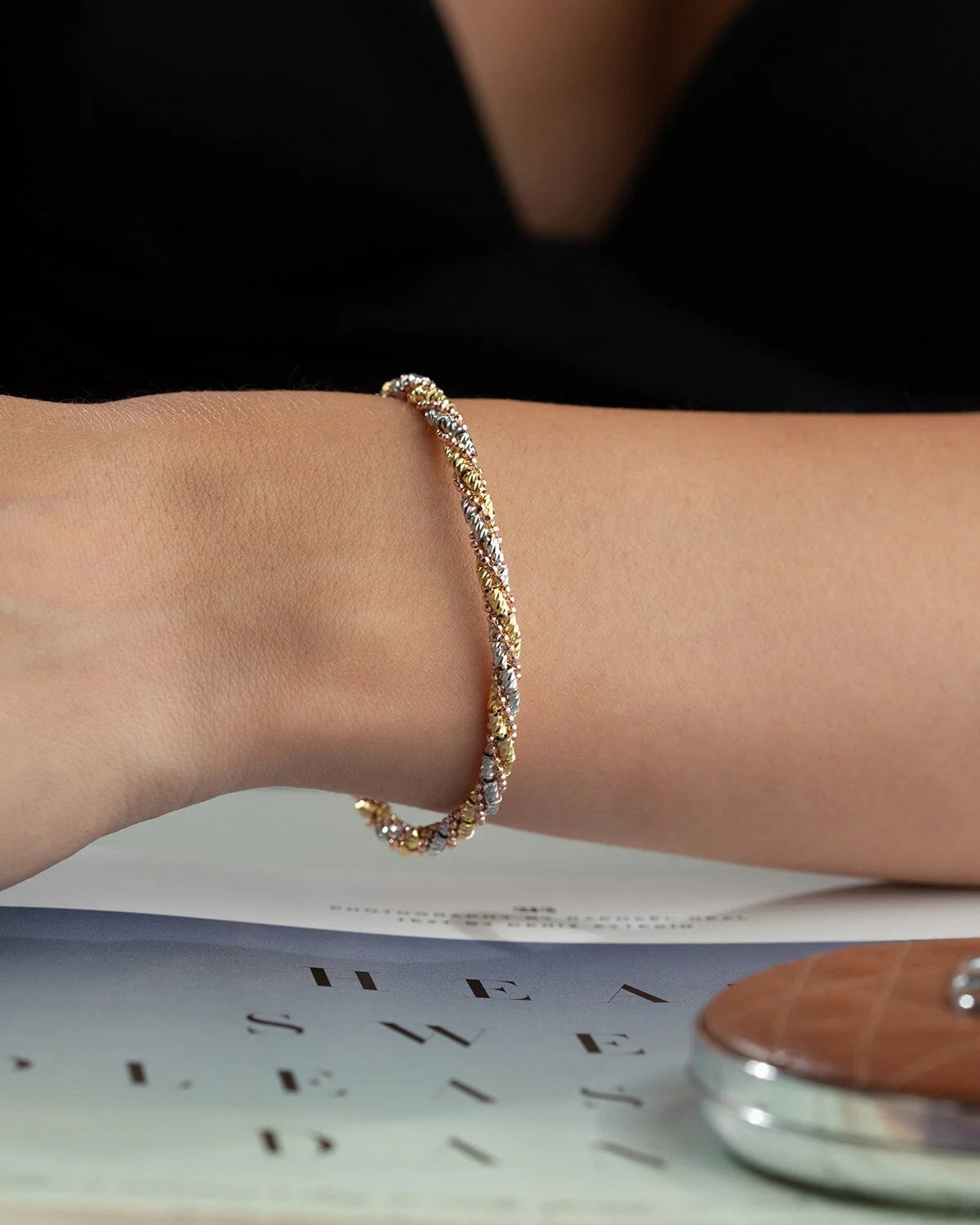 Dorika Armband | 925 Silber Dreifarbig