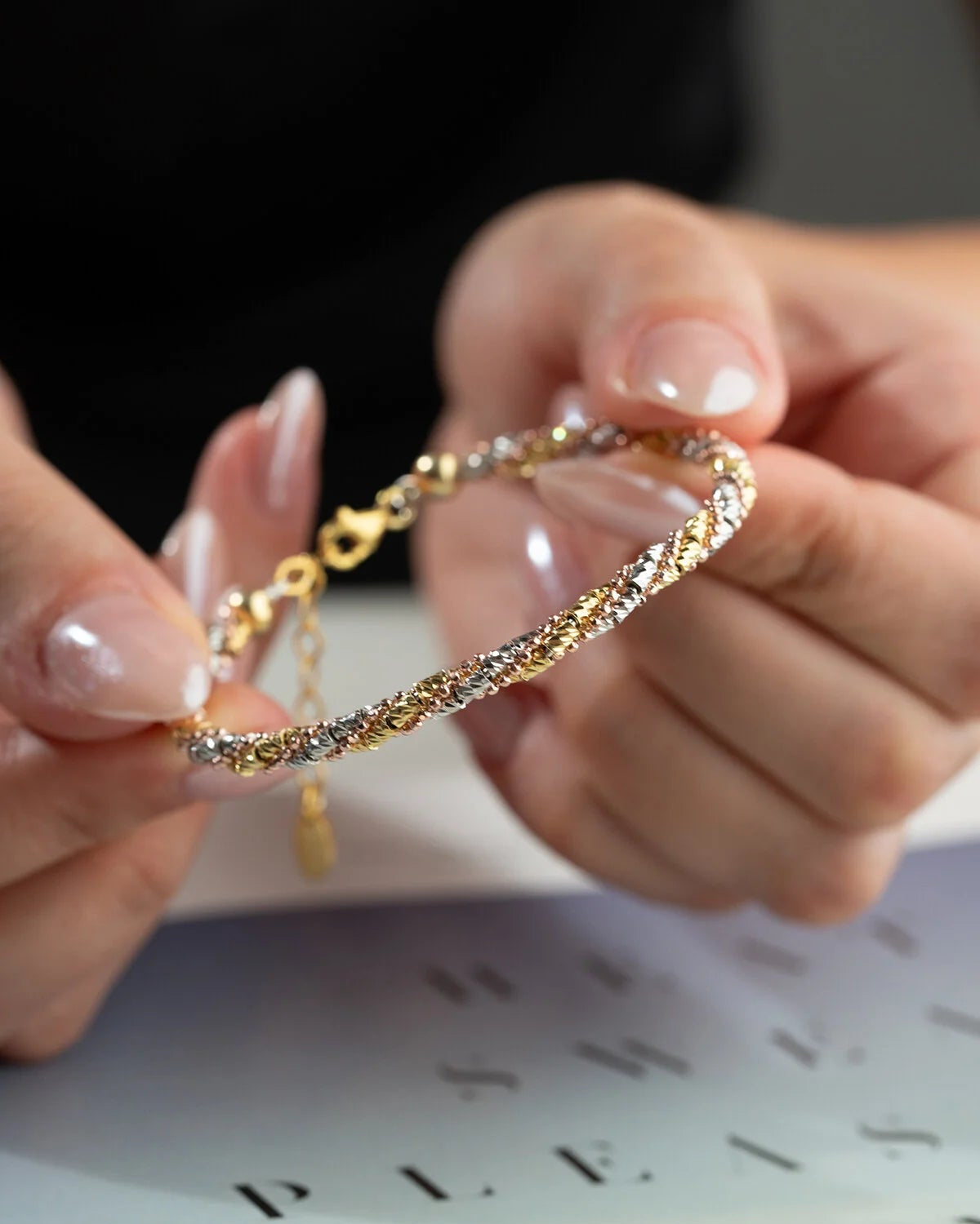 Dorika Armband | 925 Silber Dreifarbig