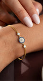 Bracelet Œil Protecteur | Argent 925 Plaqué Or
