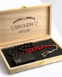 Personalisierte Geschenkbox – Bernstein-Tasbih und Feuerzeug
