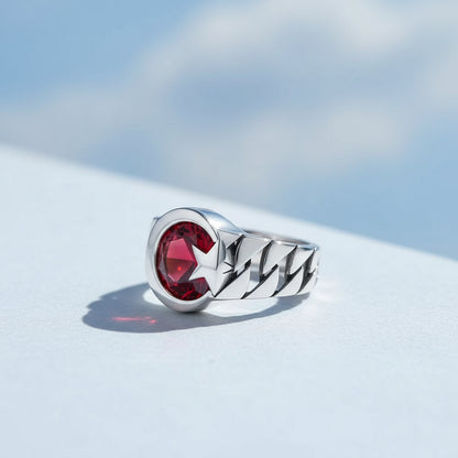 Mond Stern 925 Sterling Silber Ring