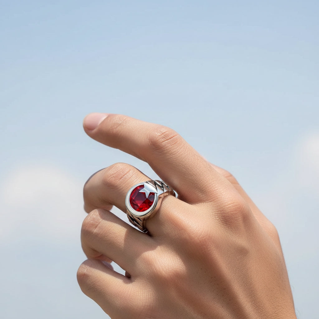 Mois Star 925 Anneau en argent sterling