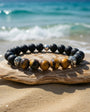 Black Onyx Tiger Eye Stone Bracelet