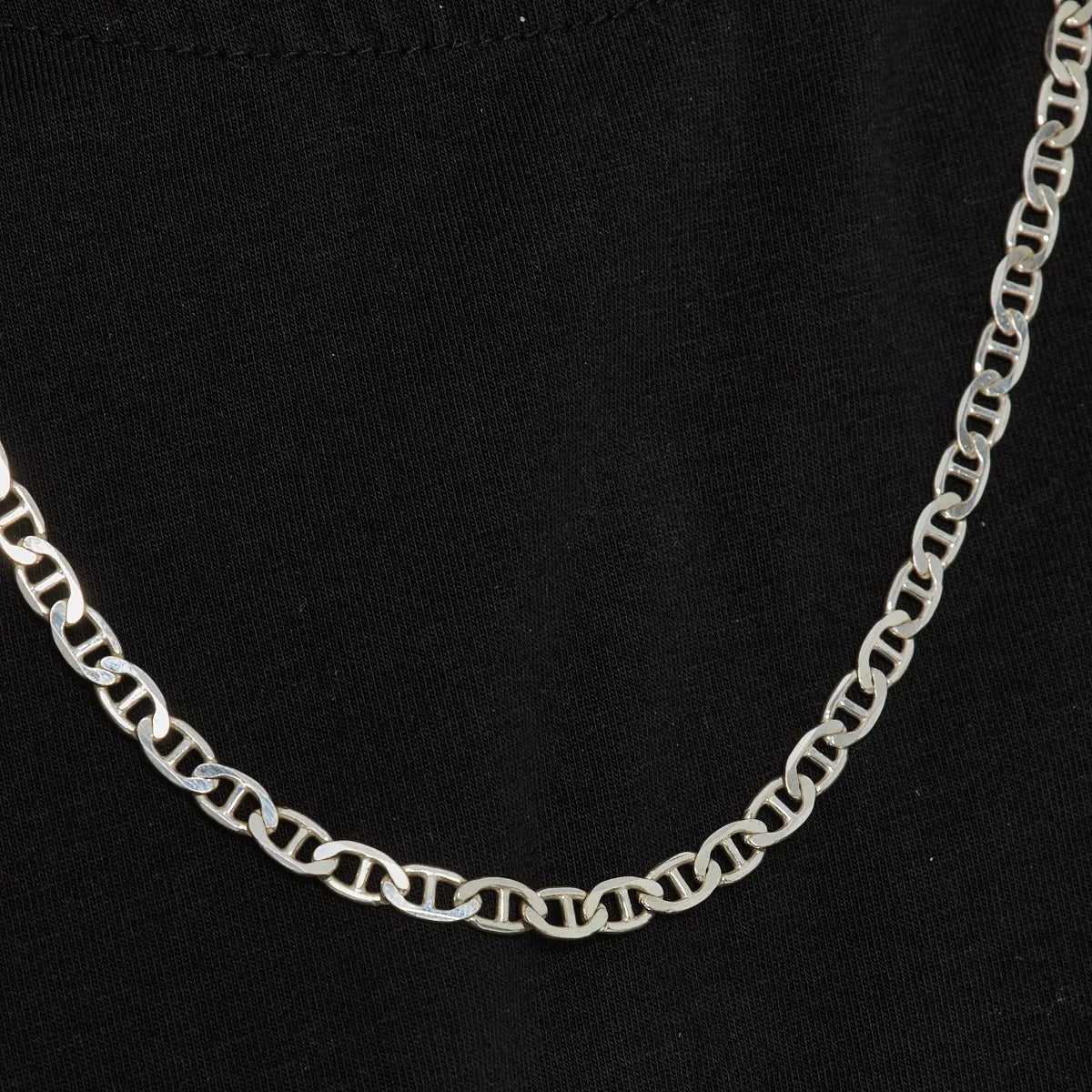 Bar Chain 5 mm Necklace - 925 Sterling Silver
