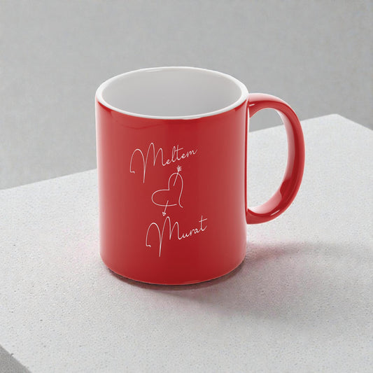 Kişiye Özel Kalpli Sevgili Kupası