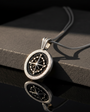 925 Collier à boussole micro en argent sterling