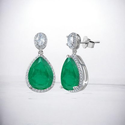 Boucles d'oreilles vertes