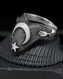 925 Sterling Silver Men's mind archer ring