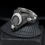 925 Ring Archer d'esprit des hommes en argent sterling pour hommes