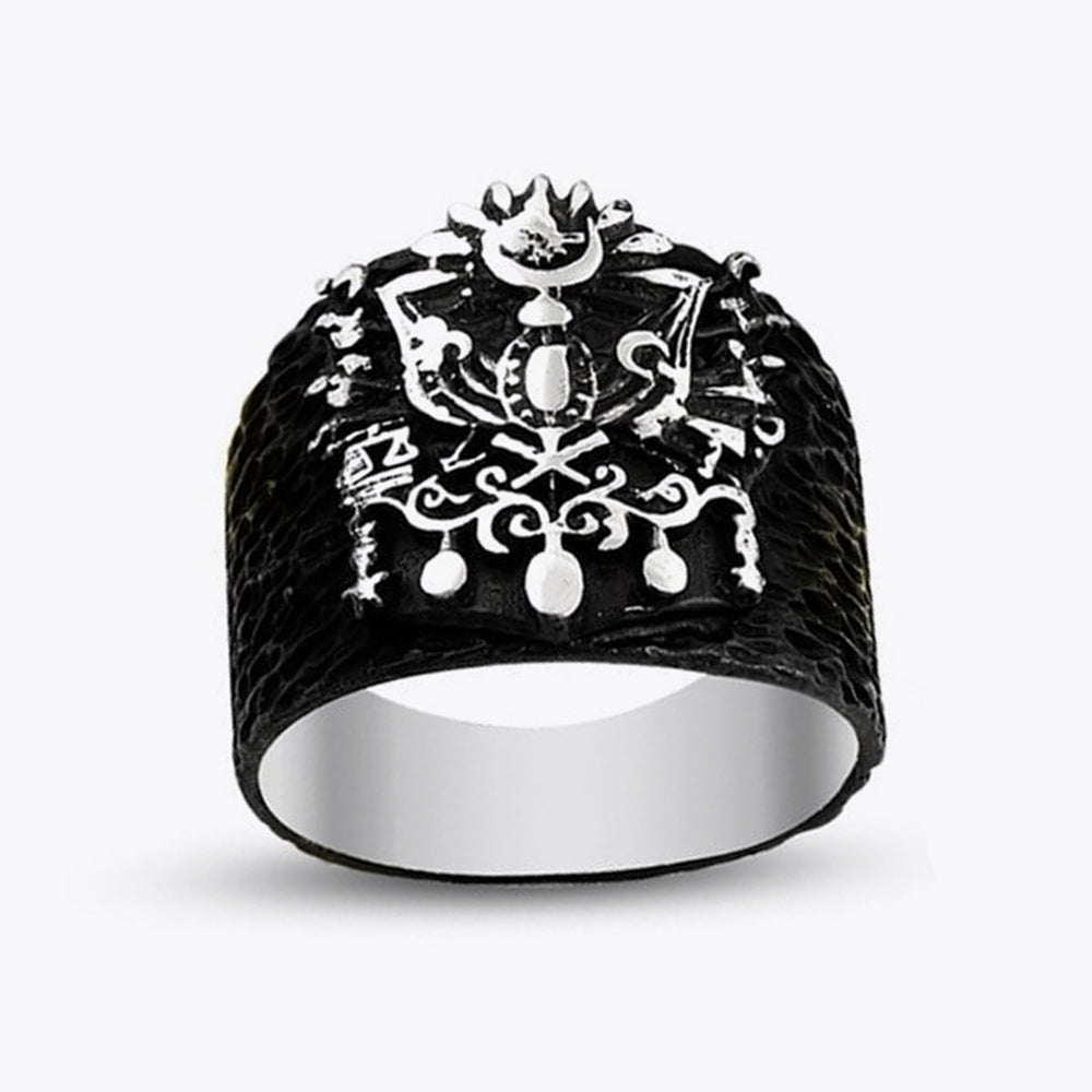 Osmanlı Armalı Erkek Gümüş Yüzük