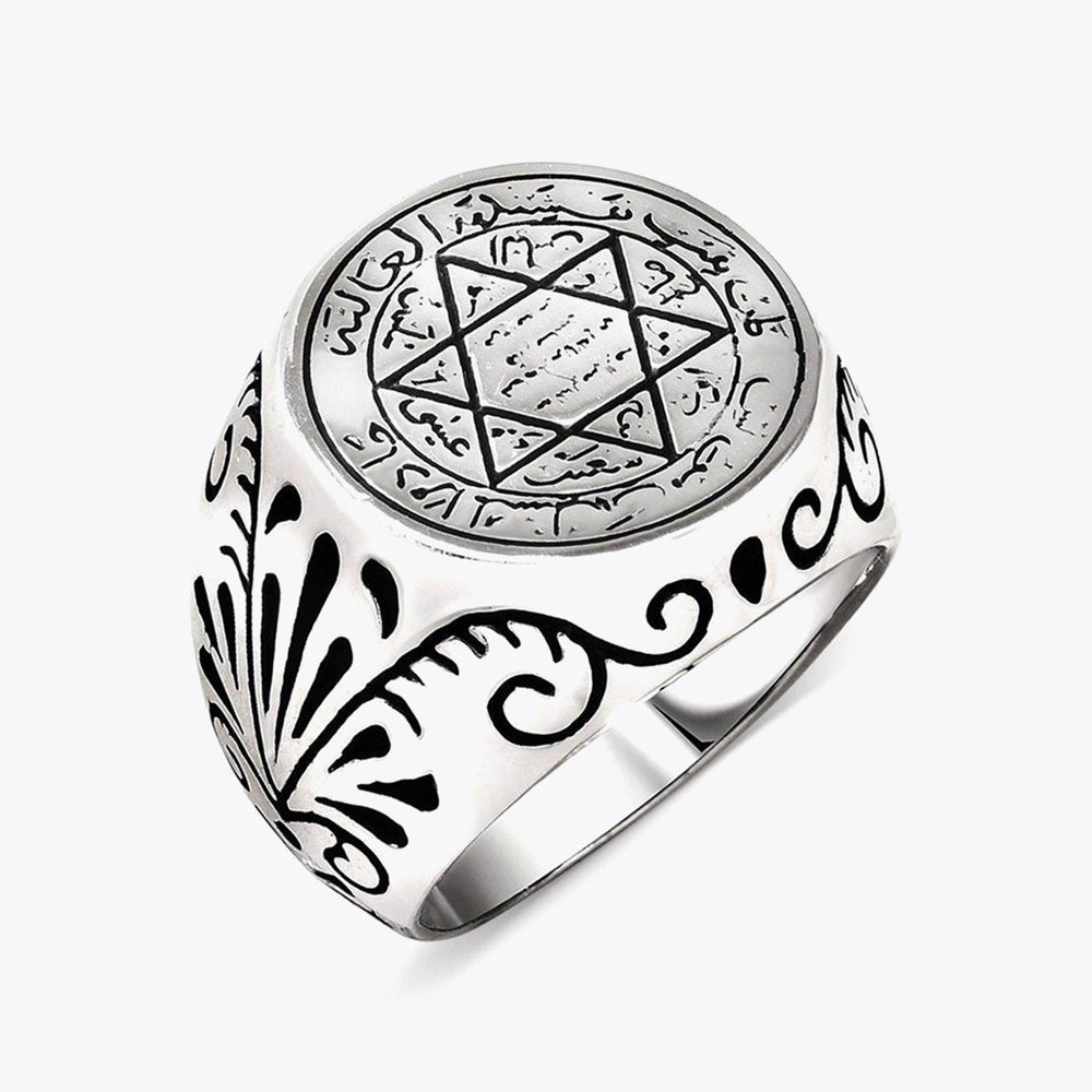 Mührü Süleyman Erkek Gümüş Yüzük