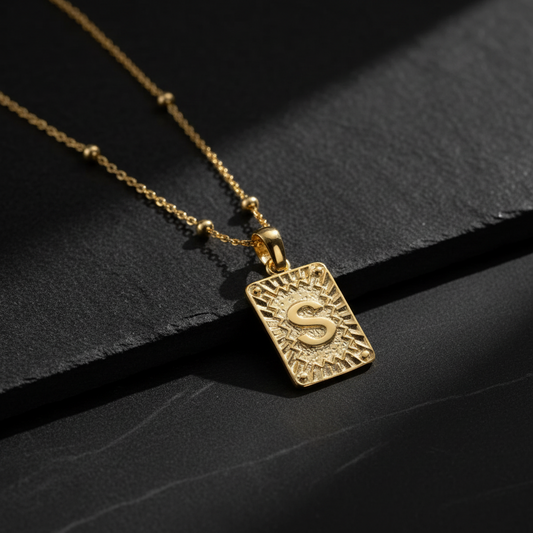 Collier de lettre personnalisée - 925 argent sterling