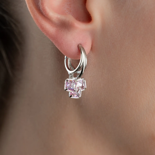 Pink Dream Earrings - 925 Sterling Silver