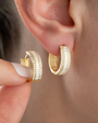 925 Sterling Silver Baguette Earrings
