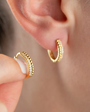 925 Sterling Silver Bombed Stone Ring Earrings