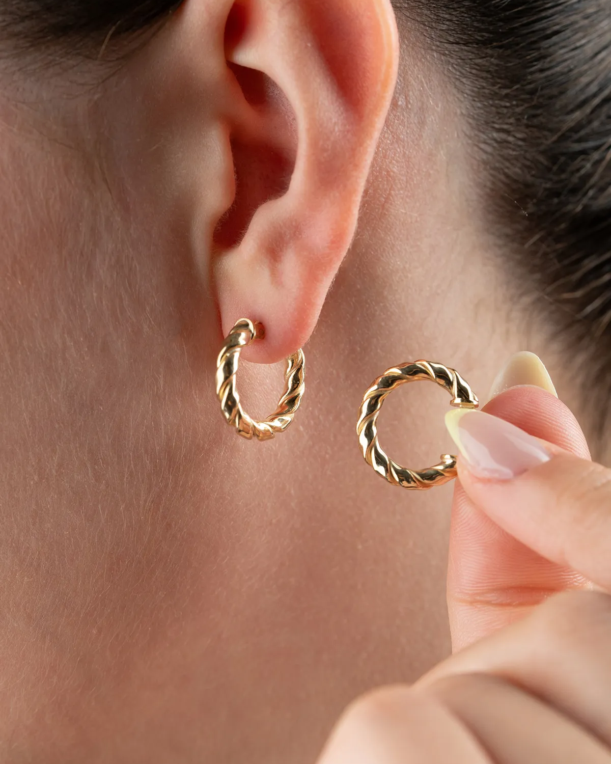 Burgu model ring earrings