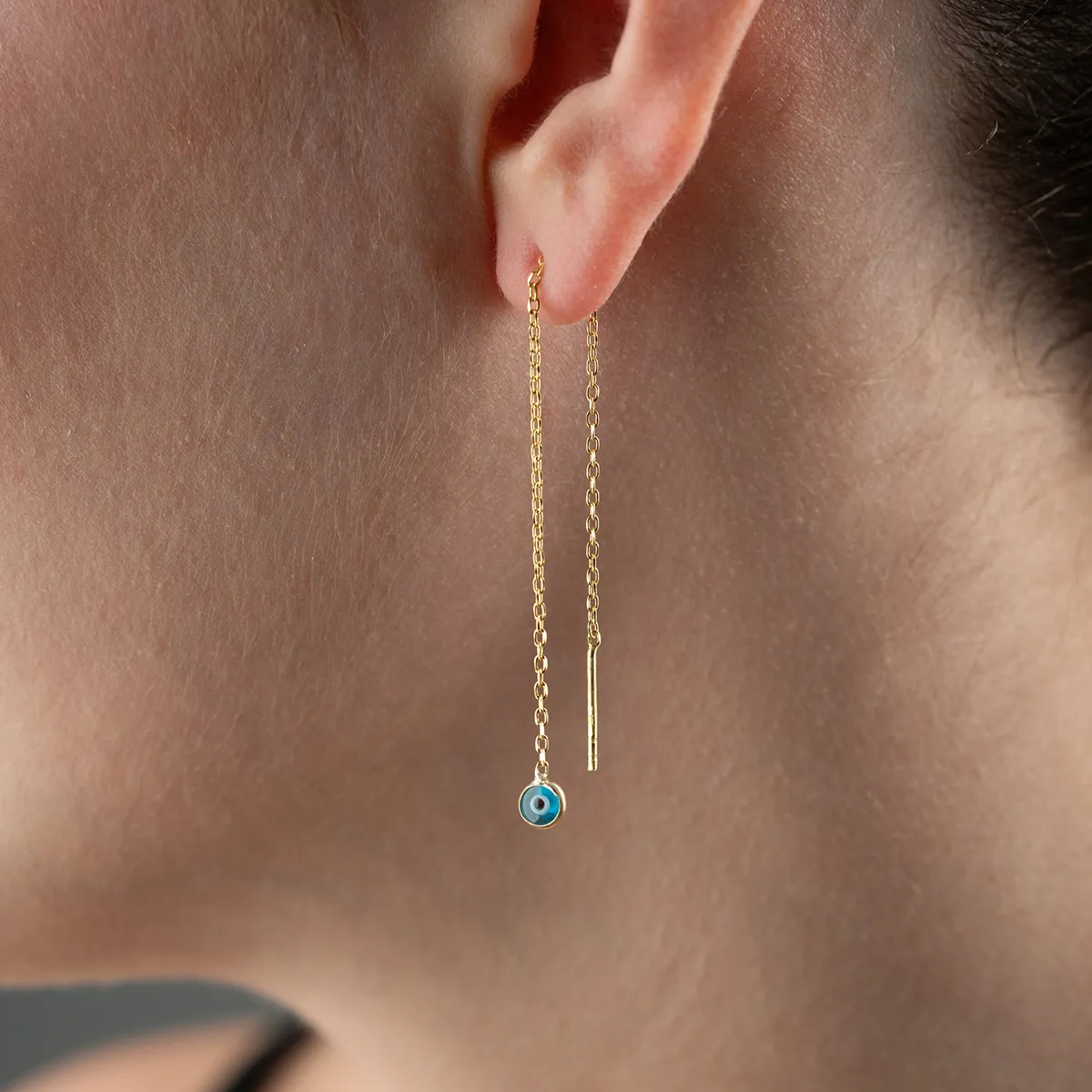 Nazar Beaded Swinging Earrings