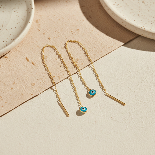 Nazar Beaded Swinging Earrings
