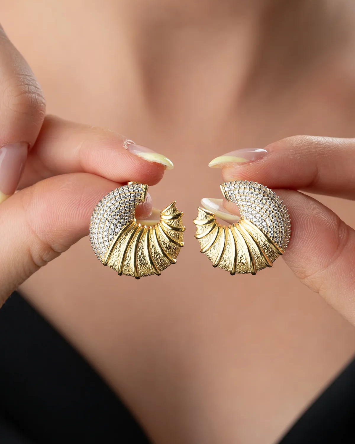 925 sterling silver shell earrings