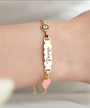 925 SET SILVER COUNTRY FIGURE CHILD BRACELET