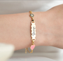 925 Set Silver Country Figure Child Bracelet