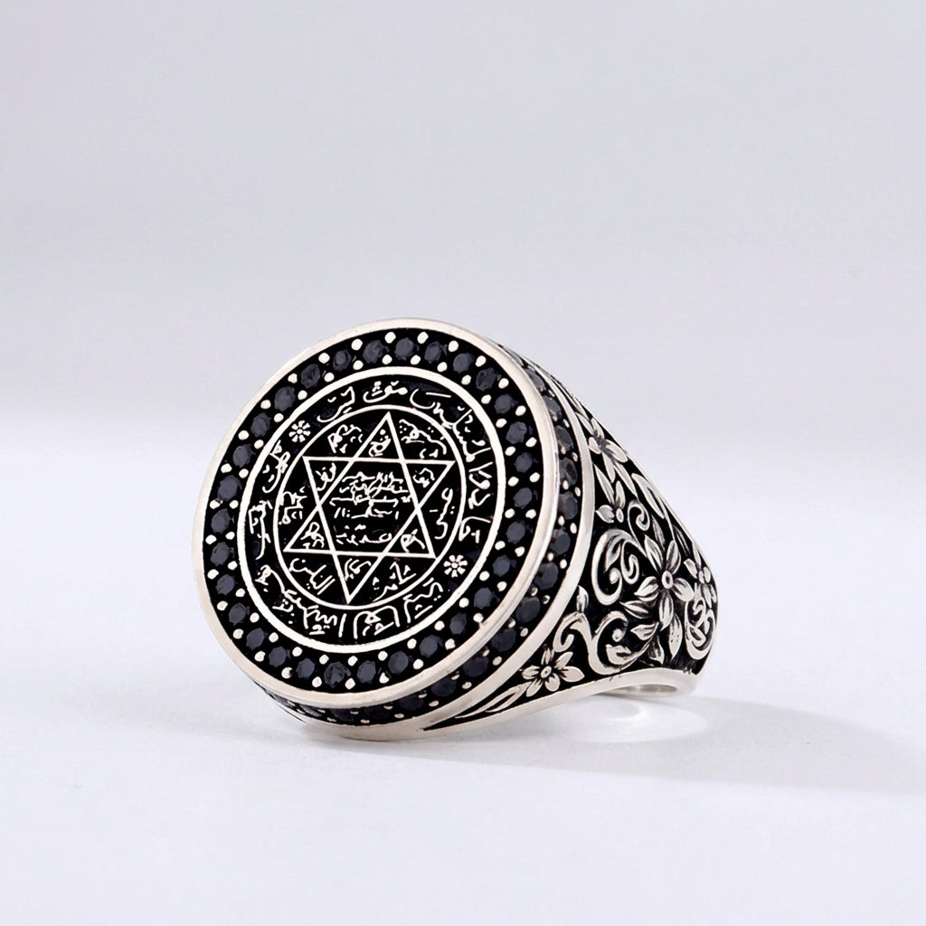 Zegel van Salomo Herenring | 925 Zilver