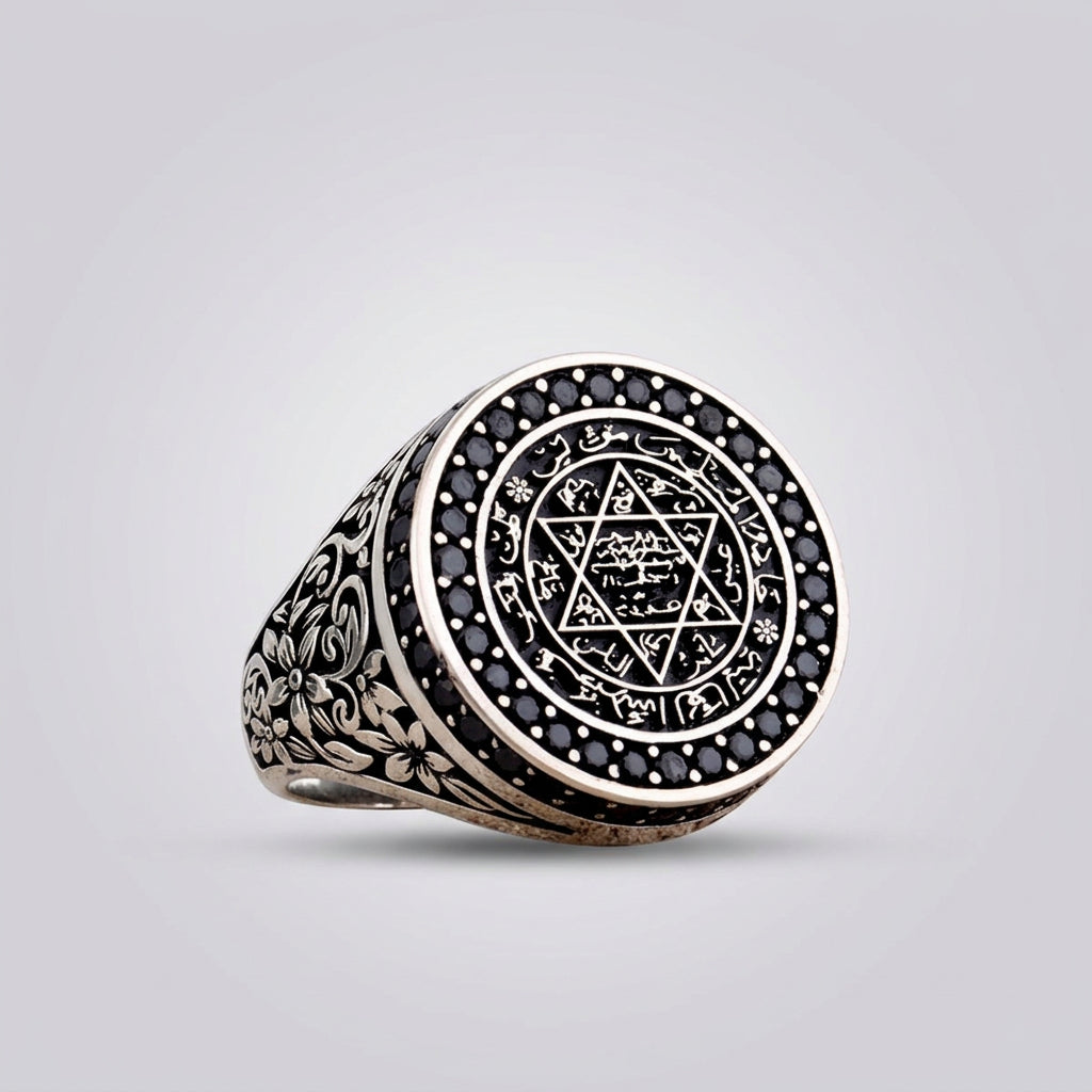 Zegel van Salomo Herenring | 925 Zilver