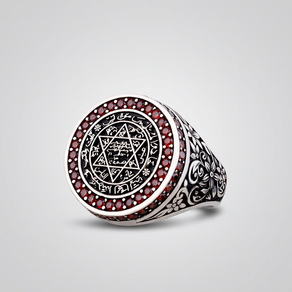 Zegel van Salomo Herenring | 925 Zilver