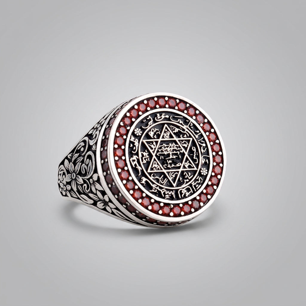 Zegel van Salomo Herenring | 925 Zilver