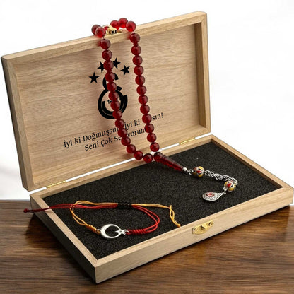 Galatasaray Tesbih ve Bileklik Seti