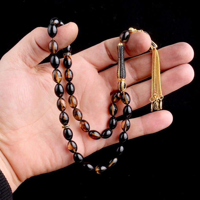 Özel Kutulu Deri Cüzdan ve 925 Ayar Gümüş Tesbih Seti