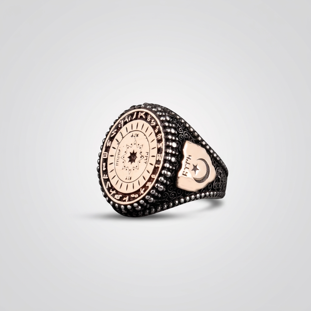 Turan Ring met Turkse Stamsymbolen | 925 Zilver