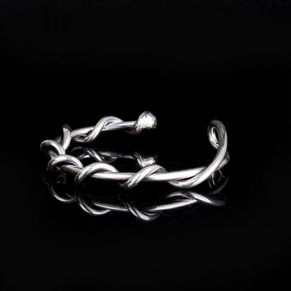 925 Sterling Silver Knit Bracelet - 8mm